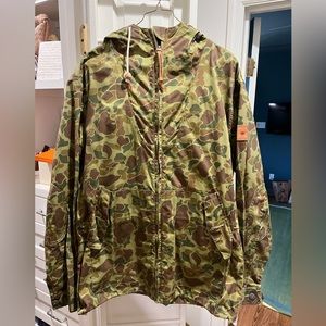 Camo Penfield jacket with hood